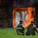 Fire overtakes an old barn during a training exercise and controlled burn in 6700 block of Warner Rd. in Pittsfield Township on Thursday, May 9, 2013. Melanie Maxwell I AnnArbor.com